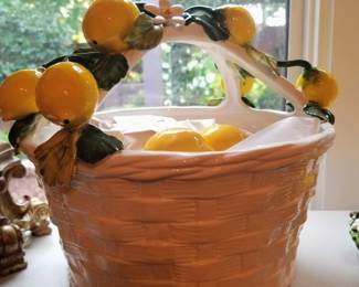 Large ceramic basket