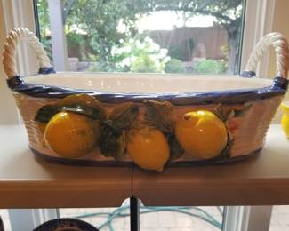 Large ceramic basket