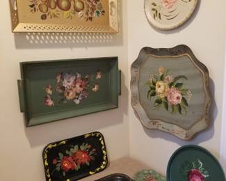Tole painted trays