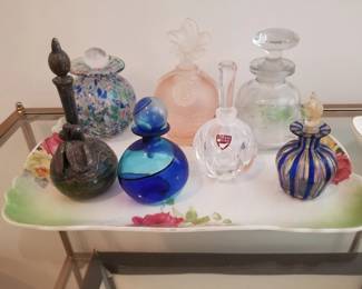 Art.glass perfume bottles 