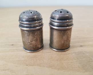 Sterling Salt & Pepper Shakers - Pair