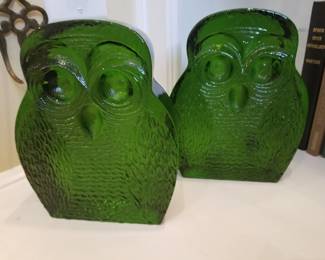 Art glass bookends