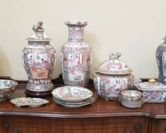 Famille Rose and Rose Medallion Chinese porcelains 