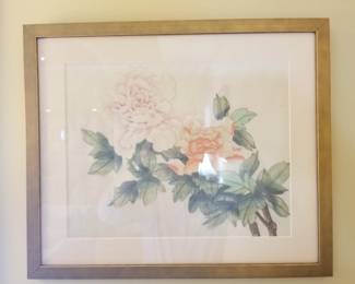 Framed silk screen 