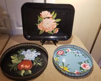 Tole painted trays