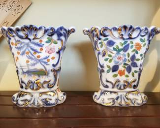 Pair of small porcelain vases