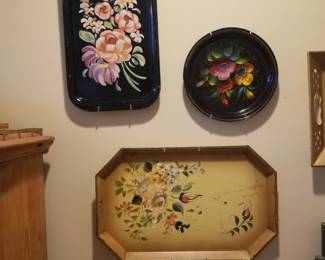 Tole painted trays