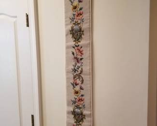 Needlepoint bell pull 