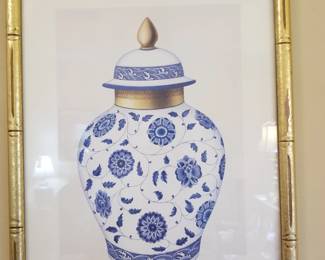 Chinoiserie framed print