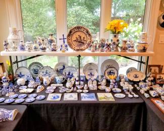 Extensive selection of Dutch porcelain and ceramics