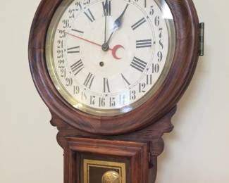 Antique regulator clock