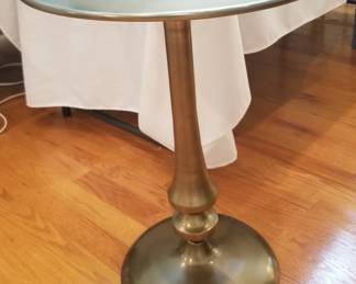 Brass side table
