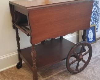 Vintage Colonial Revival tea cart