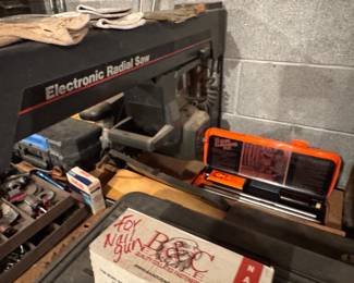 Nail Gun and Radial Saw with Gun Cleaning kits