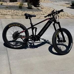Black Biktrix Juggernaut Ultra FS Pro 3 Fat 52V Electric Mountain Bike – Bafang Ultra Mid-Drive, Full Suspension