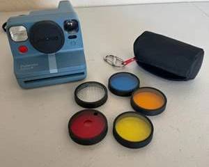 Polaroid Now Instant Camera with Color Lens Filter Set & Carrying Case