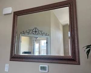 Classic Accent Wall Mirror with Ornate Frame