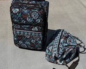 Vera Bradley Matching Two-Piece Luggage