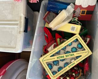 Christmas items. Many vintage. 