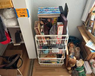 vintage games, dolls