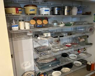 Slow Cookers, pots, serving dishes,, vintage. 