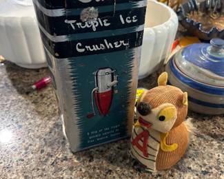 Vintage Dazey Ice Crusher. Vintage Alvin the Chipmunk. 