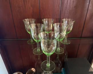 Engraved Cristal wine glasses 