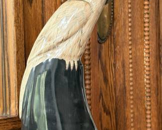 Eagle carved from Bull's horn