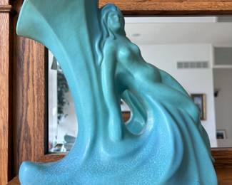 Lady of The Lily Figural vase. Van Briggle