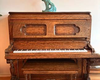 Vintage Upright - Paul G. Mehlin & Sons - Inverted Grand. Gorgeous and Plays Beautifully