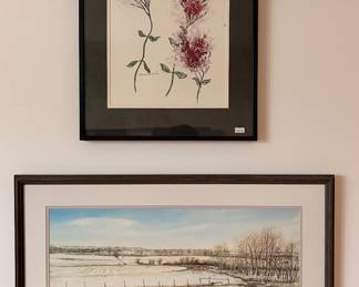 Louis Copt signed print and original Anna Carol