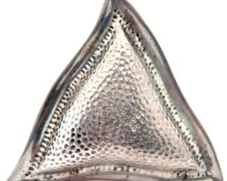 Designer Peter Brams Modernist Pin / Brooch in Sterling Silver