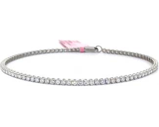 Classic 1.85 Carat Diamond Tennis Bracelet in 14k White Gold