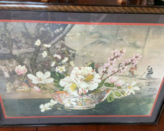 Lot 11: Vintage Asian Framed Art