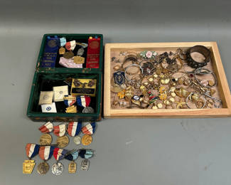 Lot 12: Costume Jewelry & Medals