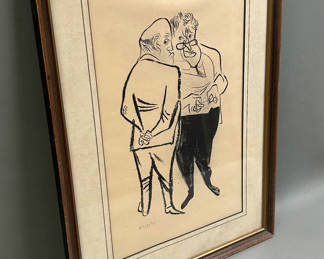 Lot 44: Pencil Signed Gropper Portrait Lithograph 