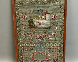 Lot 9: Antique Needlepoint 