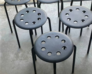 Lot 47: 6 IKEA Stackable Stools