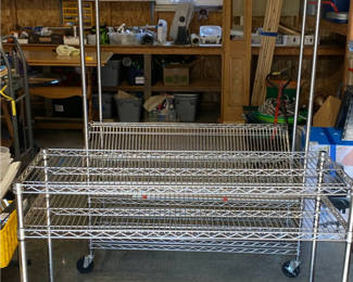 Lot 123: Steel Shelving
