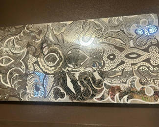 Lot 136: Mosaic Mirrored Wall Art