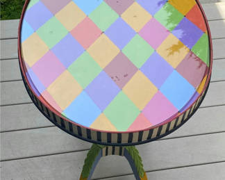 Lot 5: Whimsical Hand Painted Antique Table
