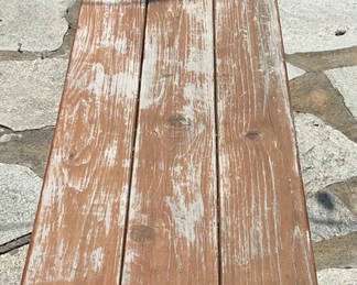 Lot 115: Home Built Distressed Entryway Bench