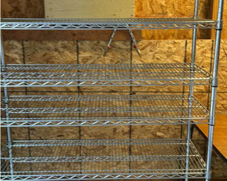 Lot 84: Steel Rolling Rack