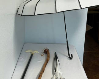 Lot 58: Fashionable Walking Sticks And Umbrellas
