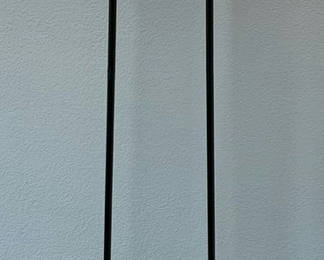 Lot 13: Pair Of Black Plastic Floor Lamps