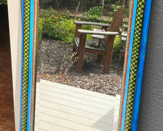 Lot 9: Hand Painted Mirror