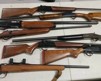English bolt action, Western Field 12 GA, Stevens 12 GA model 340