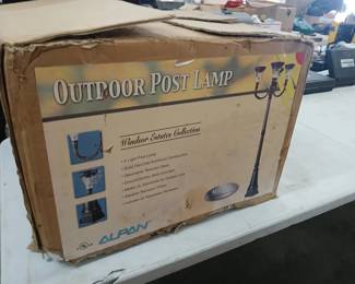 Outdoor lamp post new in box