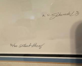Alfred R. Schendel Signed Artist Proof Print