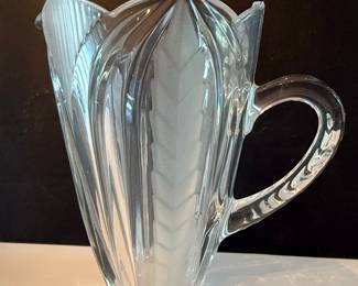 Crystal Clear Industries Novelette II Frosted Tulip Pitcher